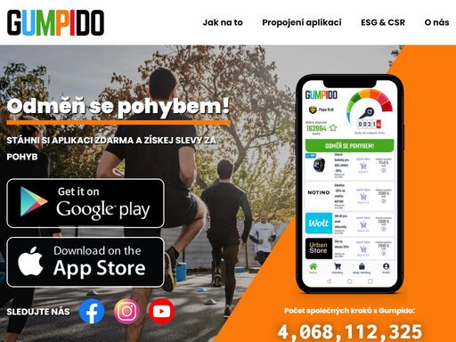získávej odměny za chůzi, běh nebo cyklistiku. stáhni si apku a odměň se pohybem! 