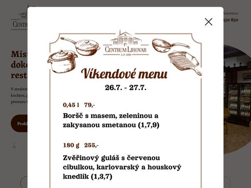 v atraktivním prostředí historického lihovaru nabízíme výbornou kuchyni, příjemnou atmosféru a čepované piva z místního pivovaru fenek.
