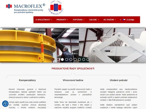 macroflex s.r.o. - již od roku 1995 dodáváme kompletní potrubní systémy se zaměřením na kompenzátory! dodáváme komponenty od nejspolehlivějších renomovaných dodavatelů.
