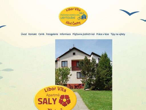 apartmá saly nabízí celoroční ubytování u lázní aurora. nabízíme apartmány a dvoulůžkové komfortní pokoje. půjčovna kol v třeboni.