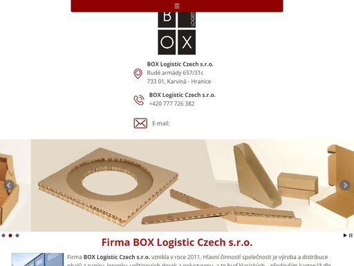 výroba a distribuce obalů z lepenky a voštinových desek