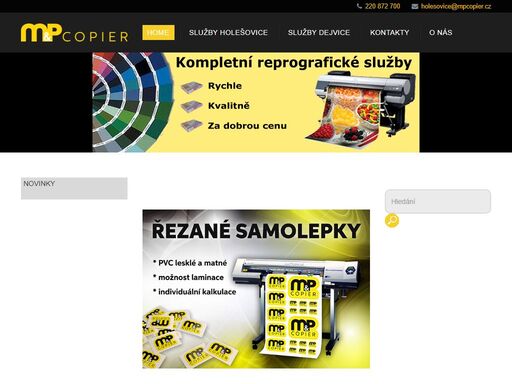 mp-copier - dlouholetá tradice.
kvalitní, rychlé a skvělou cenu veškeré reprografické práce.