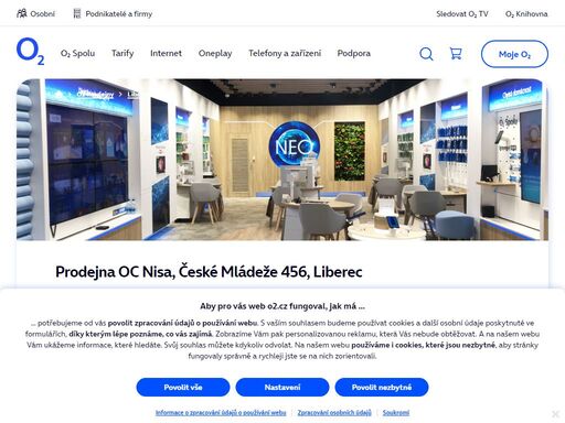 prodejna liberec - oc nisa, české mládeže 456. o2 služby, telefony, zařízení a příslušenství nebo profesionální podpora a spoustu dalšího, to nabízejí všechny naše značkové prodejny.