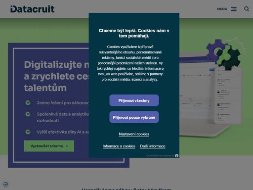 zefektivněte nábor s datacruitem! moderní náborová platforma s ai, automatizací a pokročilou analytikou. usnadněte si práci a najděte správné talenty rychleji.
