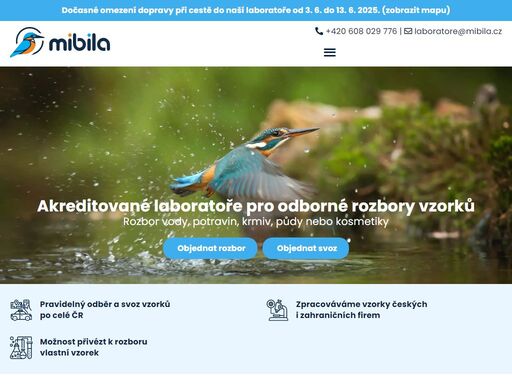 akreditované laboratoře pro odborné rozbory vzorků. provádíme rozbor vody, krmiv, půdy, potravinářství. pravidelný odběr a svoz vzorků po celé čr.