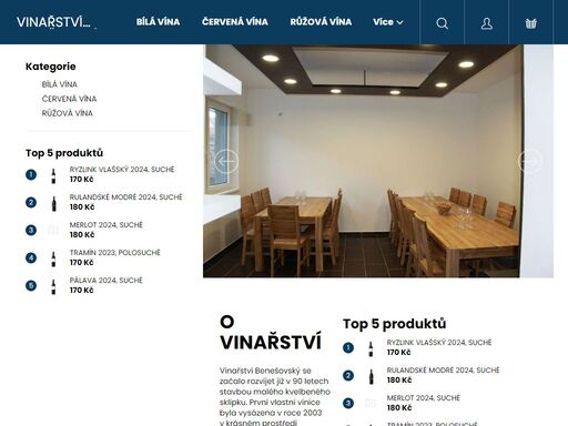 eshop vinařství benešovský