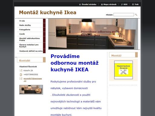 provádíme odbornou montáž kuchyně ikea