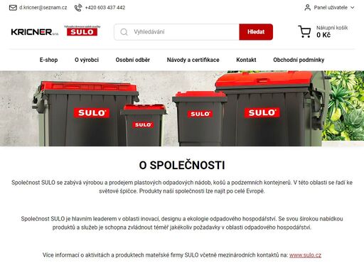sulo cz, odpadové hospodářství, popelnice