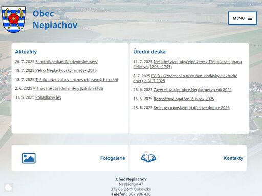 neplachov je obec ležící v okrese české budějovice v jihočeském kraji, necelých 10 km jihozápadně od veselí nad lužnicí a 20 km severovýchodně od českých budějovic.