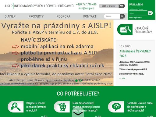 začněte také u vás využívat náš praktický automatizovaný informační systém léčivých přípravků, který šetří práci.