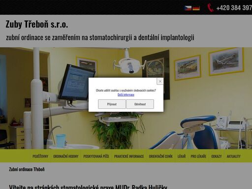 zubní ordinace třeboň - mudr. radek hulička, mddr. tereza tetivová
