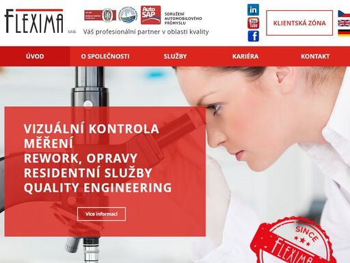 váš profesionální partner v oblasti kvality. přijďte pracovat k nám! již 18. rokem jsme odpovědným zaměstnavatelem, nabízíme vám práci ve stabilní firmě s dlouholetou tradicí.