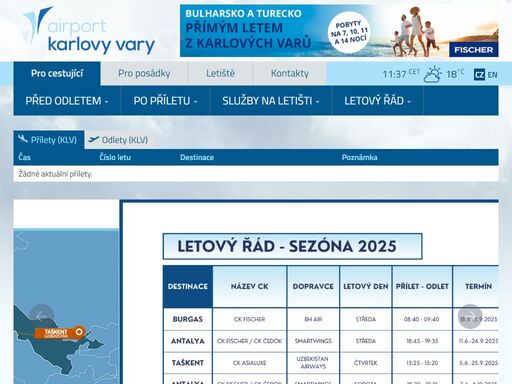 oficiální webové stránky letiště karlovy vary