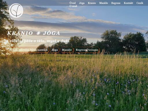 celostní péče o tělo, mysl a duši. jóga a jógová terapie, kraniosakrální biodynamická terapie, relaxační a regenerační masáže, regresní terapie.