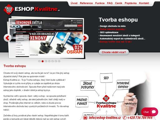tvorba eshopů - vytvoření eshopu - žádné měsíční poplatky!