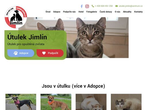 útulek pro opuštěná zvířata jimlín