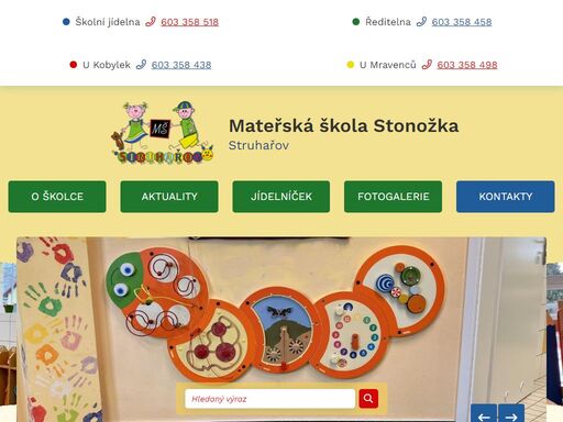mateřská škola stonožka struhařov