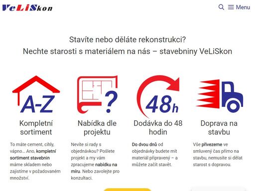 stavíte? nestarejte se o stavební materiál - nechte to na nás. dodáme vám kompletní sortiment stavebnin do 48 hodin přímo na vaši stavbu.