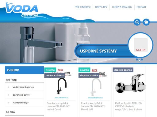 dřezy, baterie, ventily a digestoře z odolných materiálů, které budou vašemu domovu slušet. vše od zkušených evropských značek franke, silfra a paffoni.