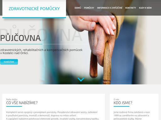 nabízíme kompletní servis spojený s pronájmem pomůcky. poradenství zdravotní sestry, zaškolení k používání pomůcky, montáž a demontáž a dopravu