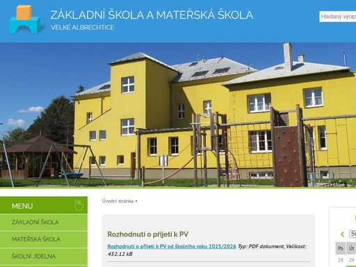 základní škola a mateřská škola velké albrechtice