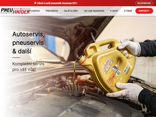 pneu hnídek autoservis a pneuservis v jablonci nad nisou. už od roku 1991. jsme schopni pomoci skoro s čímkoliv ve spojitosti s vaším vozem.