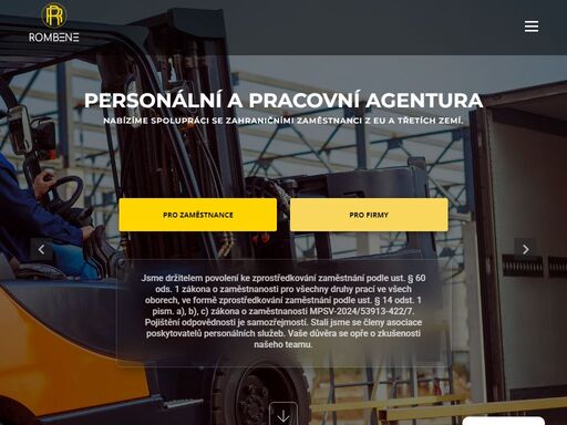 máte chuť pracovat? jsme tu pro vás! zajistíme vám seriózní práci v praze a okolí. 
staráme se firmám o kvalitní pracovníky a administrativu, viz web.