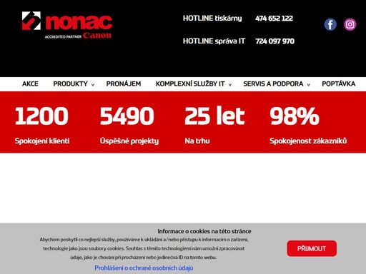 společnost nonac, spol s r.o. poskytuje profesionální it služby, správu serverů, poradenství a moderní technologická řešení pro firmy.“