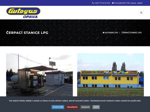 čerpací stanice lpg v opavě