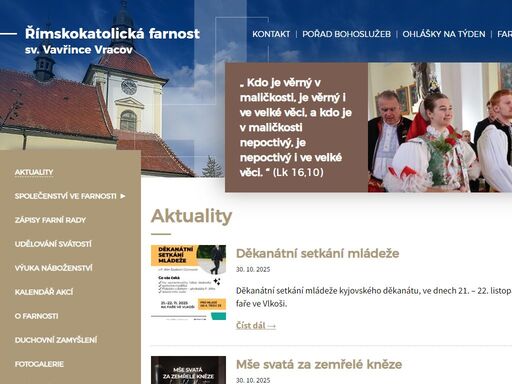 římskokatolická farnost sv. vavřince vracov