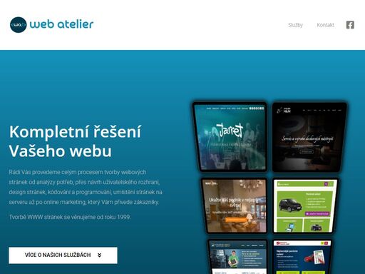 postaráme se o vaše stránky od analýzy, přes design, kódování, programování, hosting až po online marketing.