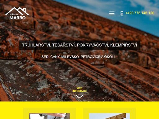 naše firma se zabývá stavební činností - truhlářstvím, tesařstvím, pokrývačstvím a klempířstvím.