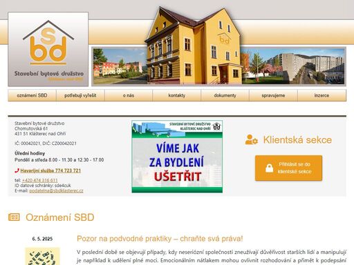 www.sbdklasterec.cz