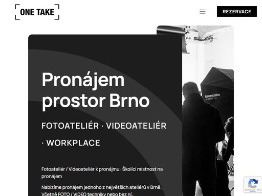 pronájem fotoateliéru brno · ateliér k natáčení videa - brno · pronájem školící místnosti v brně - to vše a mnohem více u nás v one take.