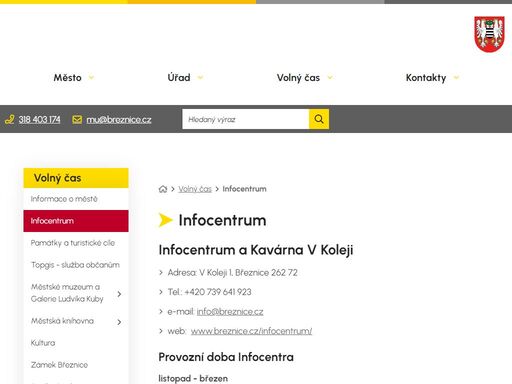 www.breznice.cz/volny-cas/infocentrum
