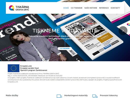tiskárna grafia gryč | kutnohorská tiskárna s dlouholetou tradicí