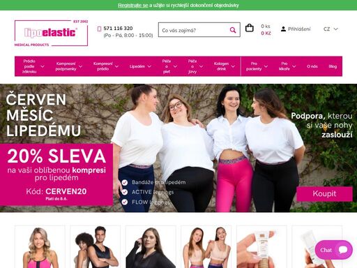 lipoelastic a.s. je česká rodinná společnost, která se již od roku 2002 zabývá výrobou prádla pro oblast plastické a estetické chirurgie. díky špičkovému zpracování jsou kompresní bandáže oblíbené ve více než 75 zemích světa a patří mezi světové lídry v oblasti kompresní terapie.