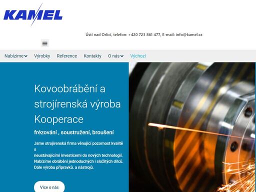 strojírenská výroba. firma se zabývá kovoobráběním. výrobou komponent, opracováním svařenců a odlitků. nabízíme kooperaci soustružením, frézováním, broušením nebo výrobu na zakázku. to vše na moderních hi-tech cnc centrech či bruskách.