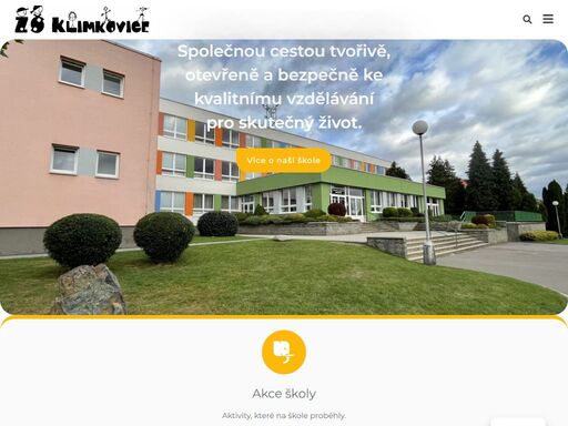 www.zsklimkovice.cz