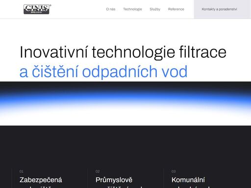 cinis spol. s r.o. - inovativní technologie filtrace odpadních vod