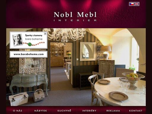 nobl mebl interier - prodej stylového a netradičního nábytku, bytových doplňků a dekorací.