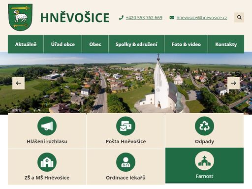 oficiální stránky obce hněvošice