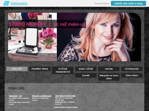 kosmetika mary kay, pracovní příležitost, poradenství, proměny image, svatební líčení, kurzy líčení, správná péče o pleť a finanční nezávislost.