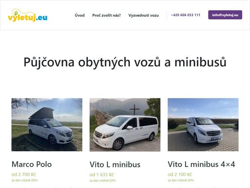 půjčovna obytných vozů…