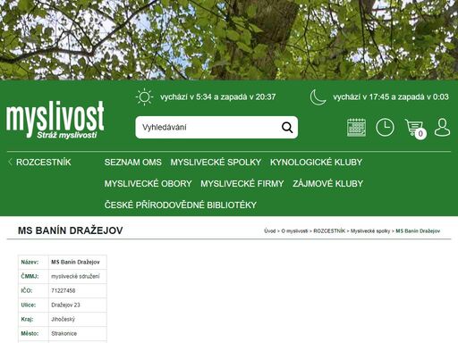časopis myslivost - odborné informace z myslivosti, zvěři, lovectví, kynologii, loveckého a sportovního střelectví, lesnictví a ochrany přírody.