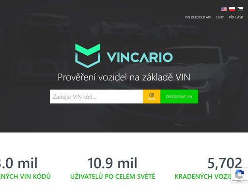 vin dekodér. kontrola vin kódů v databázi odcizených vozidel. vyzkoušejte nás >>>