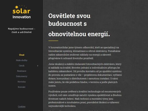 osvětlete svou budoucnost s obnovitelnou energií.