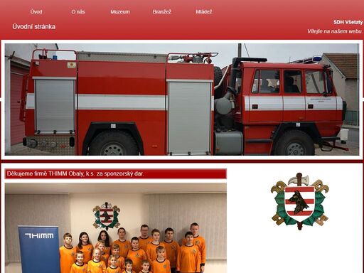 web sboru dobrovolných hasičů, na kterém se vám budou snažit přibližovat svou činnost.
