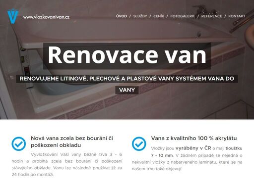 renovace (vložkování) vany 100% akrylátovou vložkou  - rychlá, estetická a levná modernizace koupelny bez bourání! zavolejte nám na +420 777 276 943 a objednejte si renovaci vany! v brně a okolí doprava zdarma!