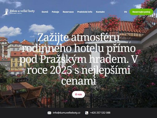 rodinný hotel pod pražským hradem